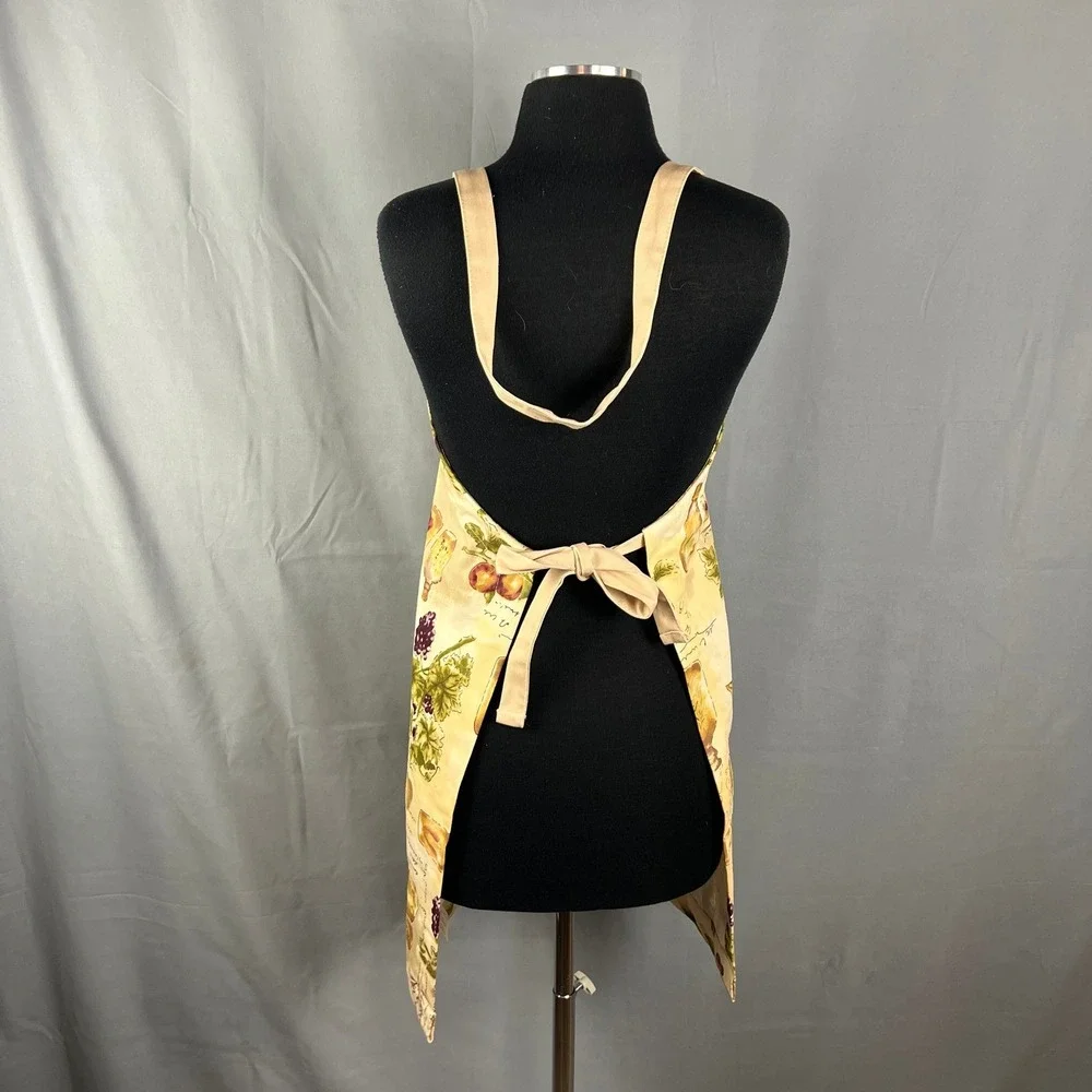 Brownstone Chef Apron Womens OS Multi Mediterranean Botanical Adjustable Straps